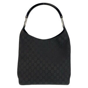 Gucci black bag canvas shoulder GG